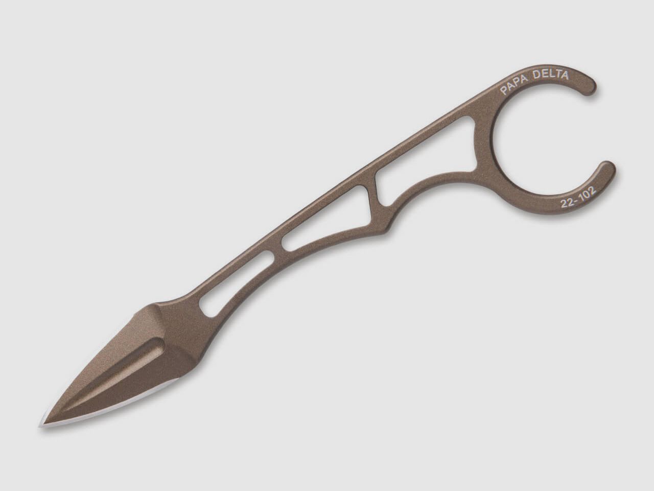 Tops Knives Papa Delta Bronze Kohlestoff-Stahl 1095