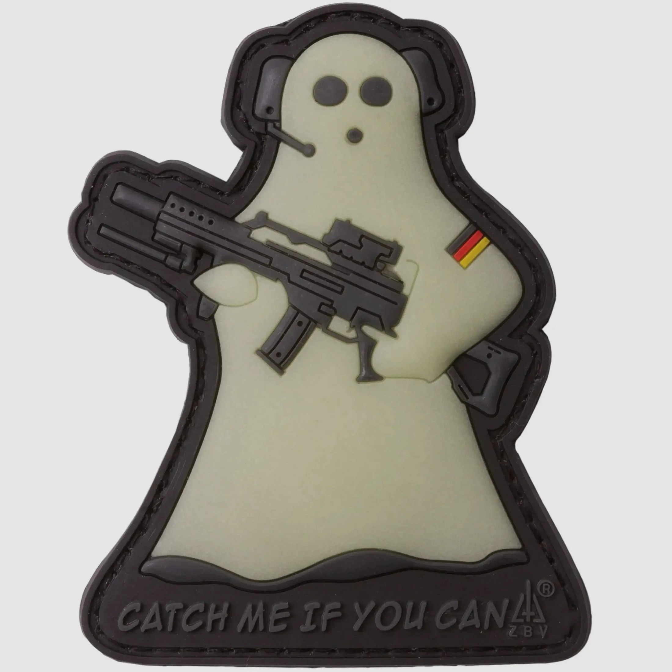 Jackets To Go Jackets To Go JTG 3D Patch Ghost Sniper nachleuchtend