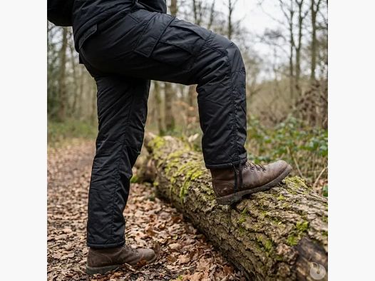 Pantalon thermo homme Brandit noir coupe-vent et déperlant