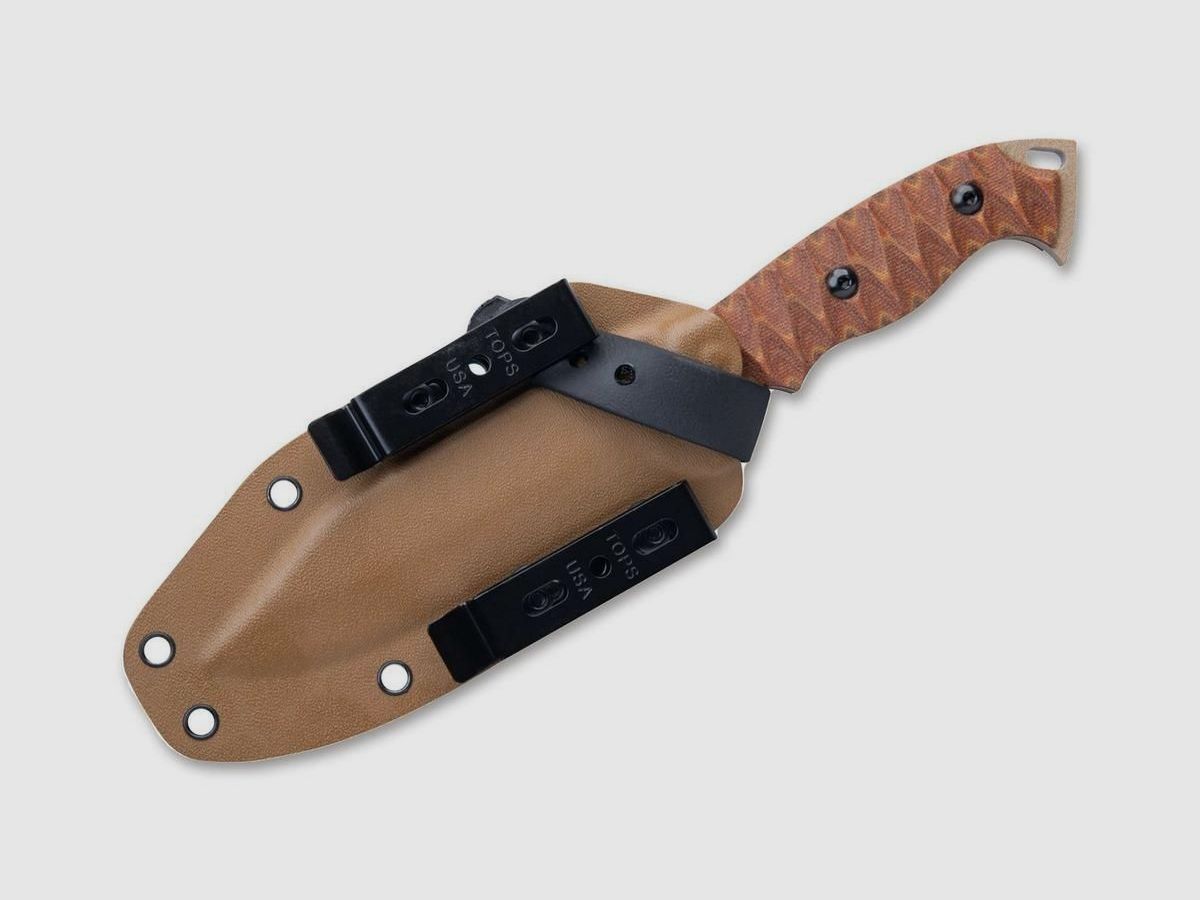 TOPS Knives M-PAT Tan Canvas Micarta Nóż taktyczny pilota do walki, zdjęcie 6 z 6