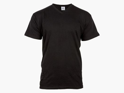 B&C B&amp;C Base Layer Shirt V-Neck schwarz