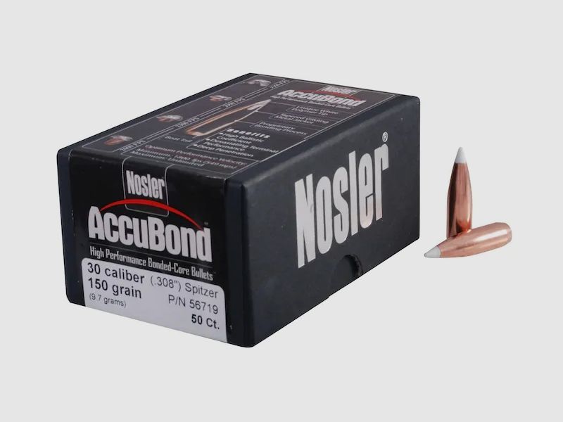 Nosler Geschoss Accubond .30/.308 150GR Spitzer 50 Stück