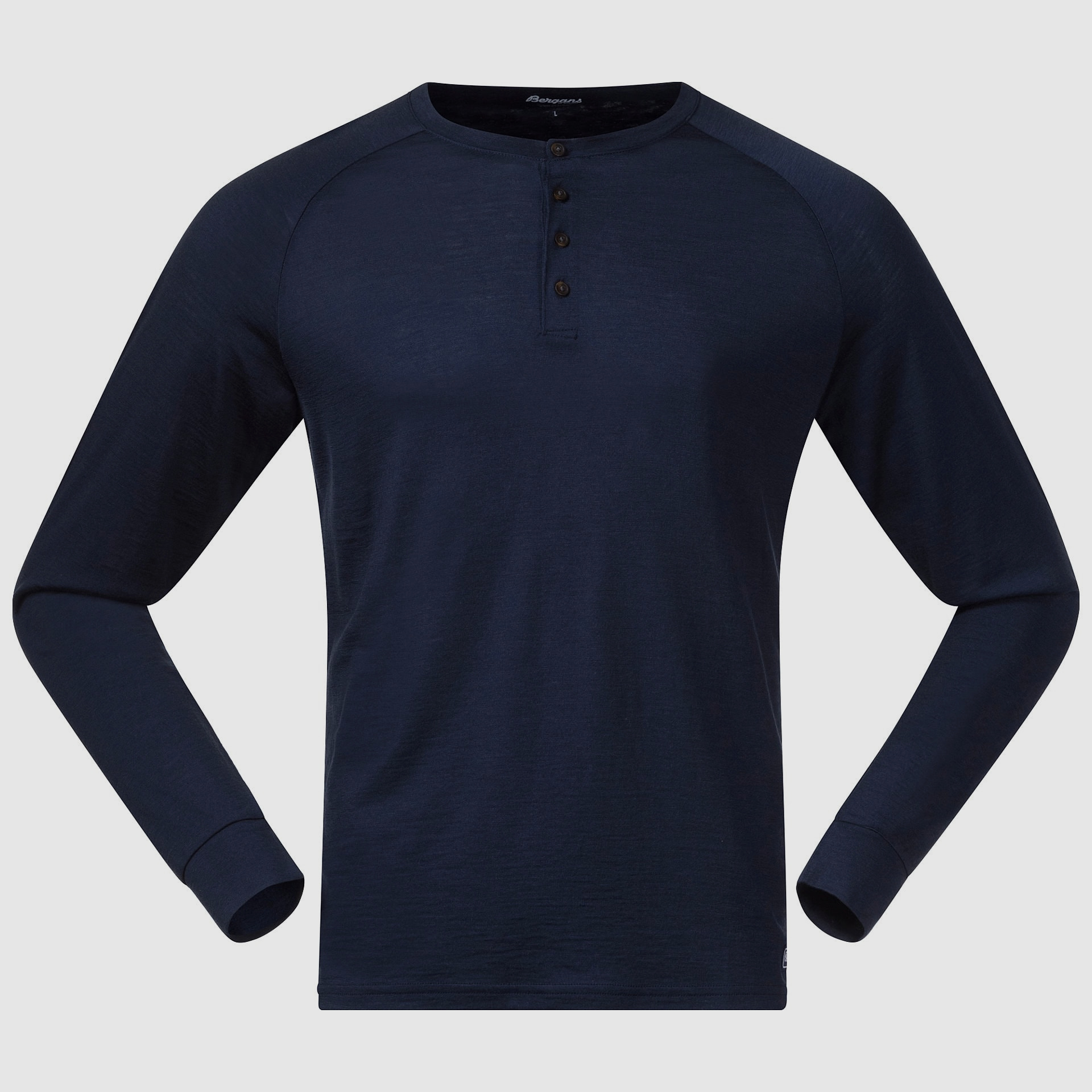 Bergans Lysebu Wool Henley Uomo Blu Marino XL
