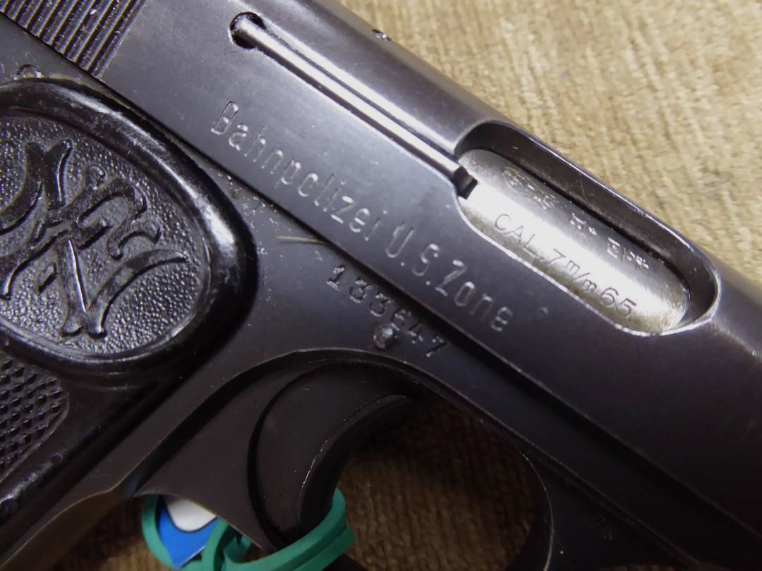 FN 10/22 Pistole Bahnpolizei US-Zone Kal. 7,65 Br, Bild 2 von 4