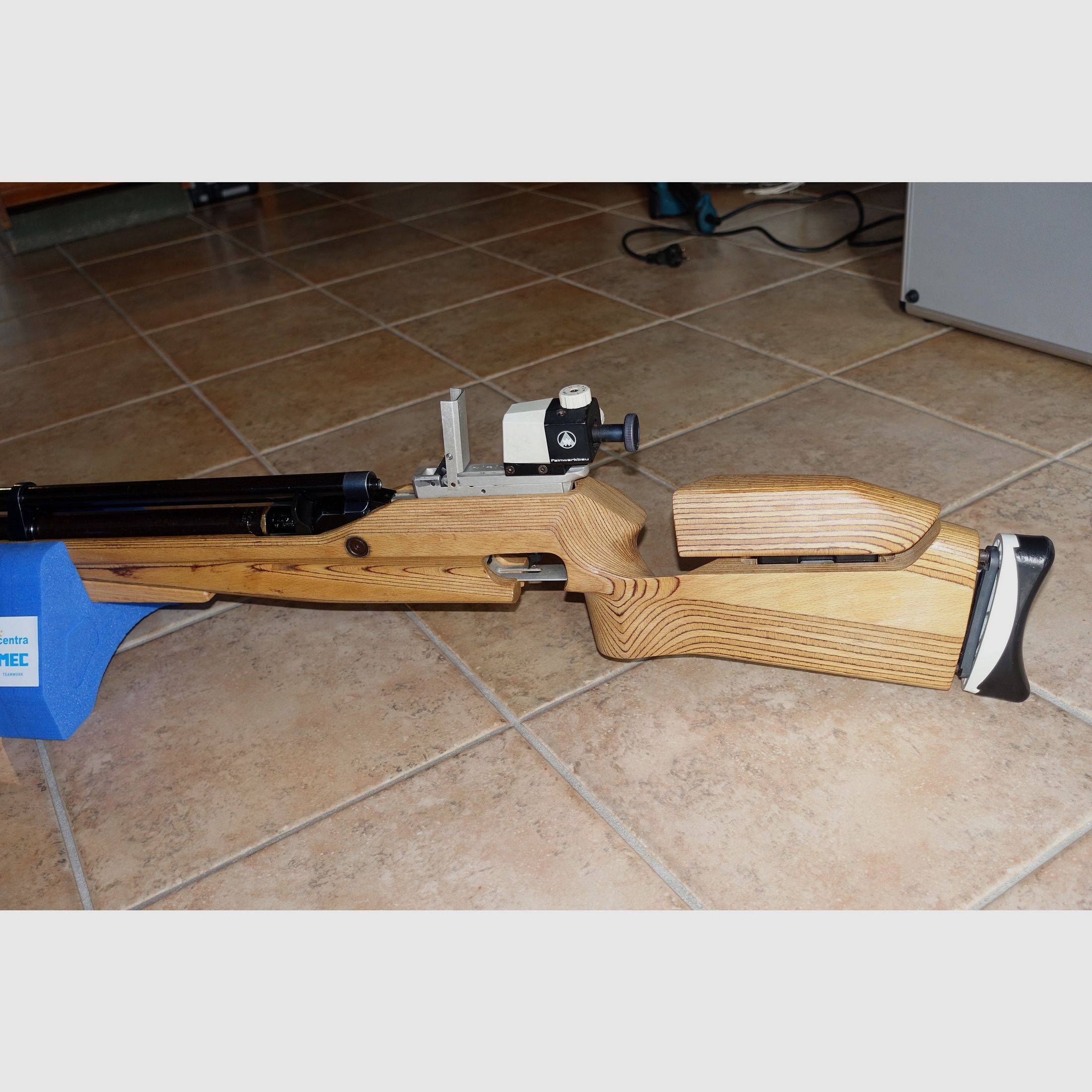 Fusil de match Feinwerkbau C 62 + cartouche + nouvel adaptateur de remplissage + guidon réglable