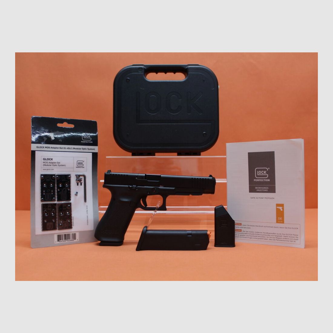 Glock Ha.Pistole 9mmLuger Glock34 Gen5 (MOS) 135mm Lauf Modular Optic System f. Red Dot Sight (9mmPara)