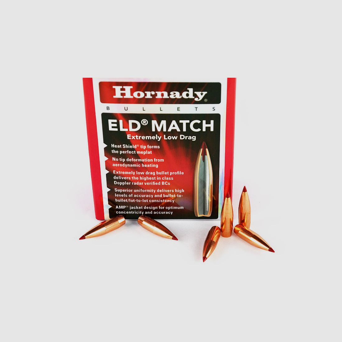 Hornady ELD-Match Geschosse 1 Packung .30 mit 168 grs (100 Stück á 0,619 €*)