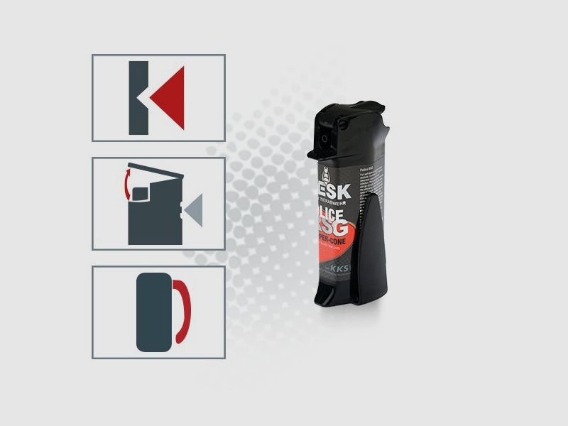 Pfefferspray VESK RSG Police Pocket mit Clip 30 ml Breitstrahl