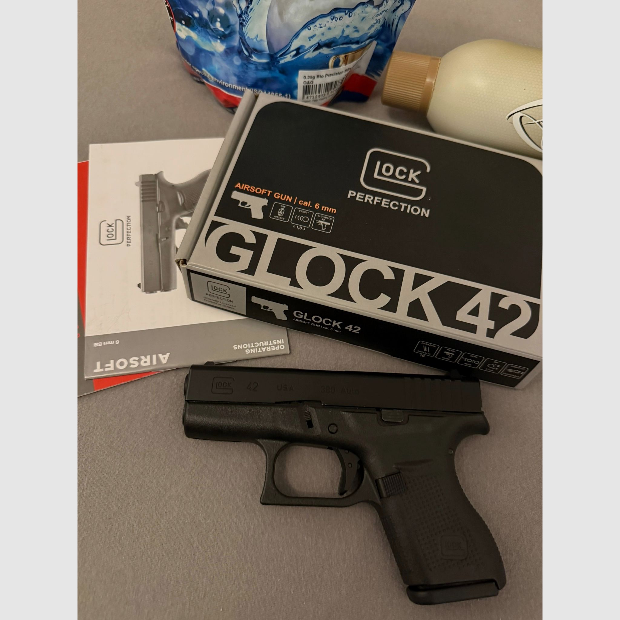 Glock 42 Pistolet Airsoft Gaz 6mm