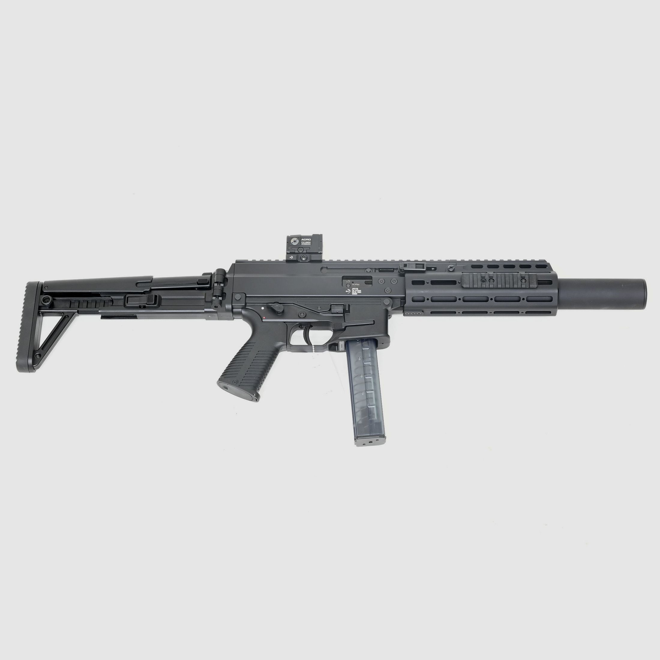 SL rifle B&T APC9 SD PRO MBT, black, 9x19, integrated suppressor, Aimpoint Acro P-2, image 3 of 3