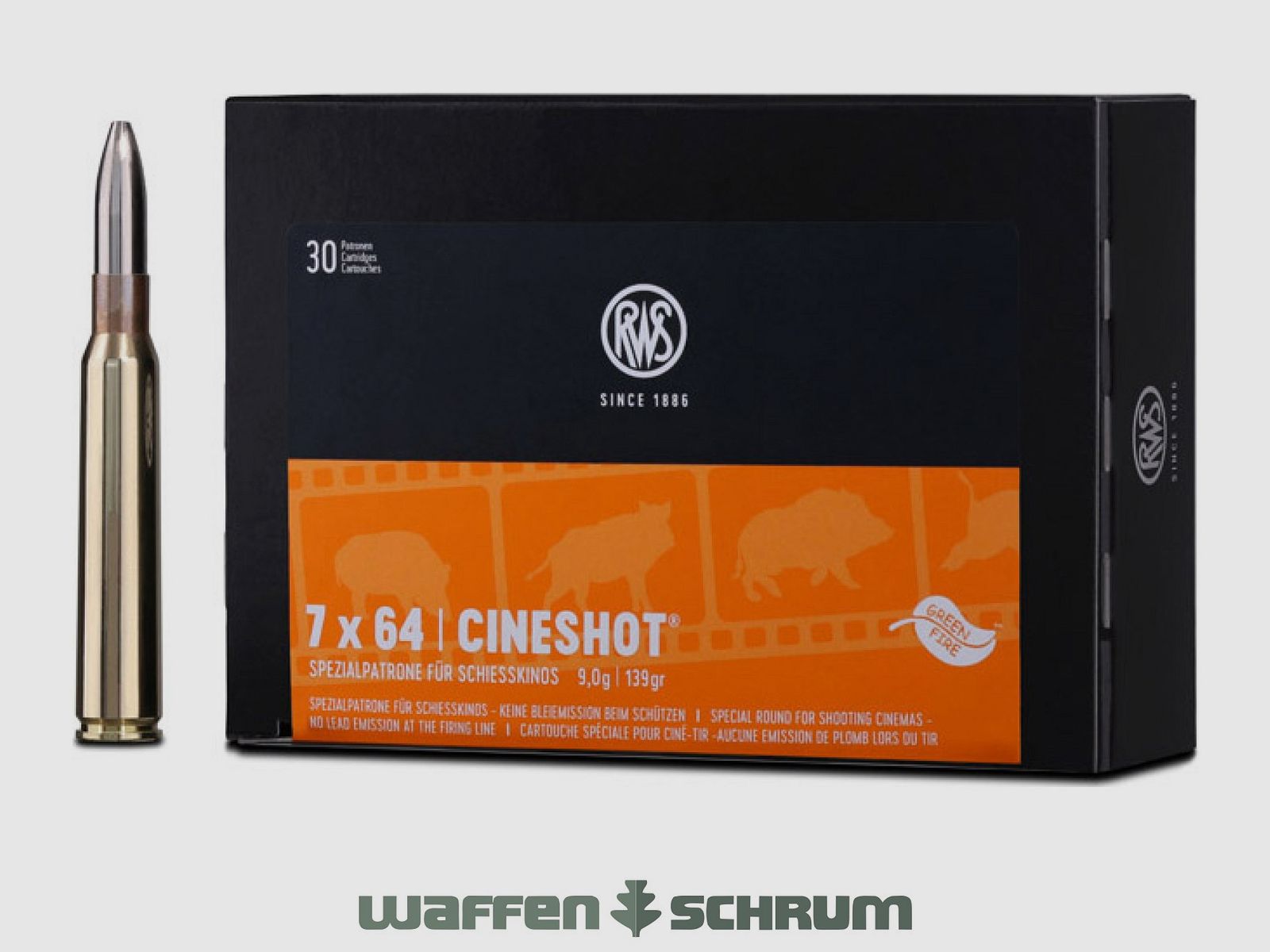 RWS Cineshot 9,0g - 139gr 7x64 30er Pck.