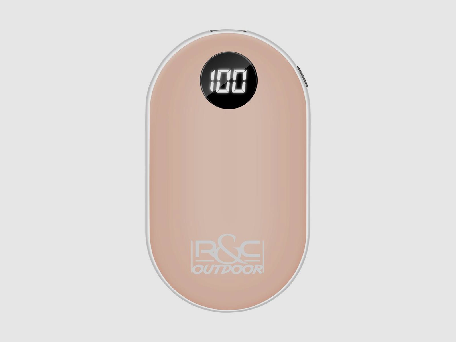 Elektrische handwarmer ROSE - oplaadbaar via USB - instelbaar van 42 tot 52 graden, afbeelding 1 van 3