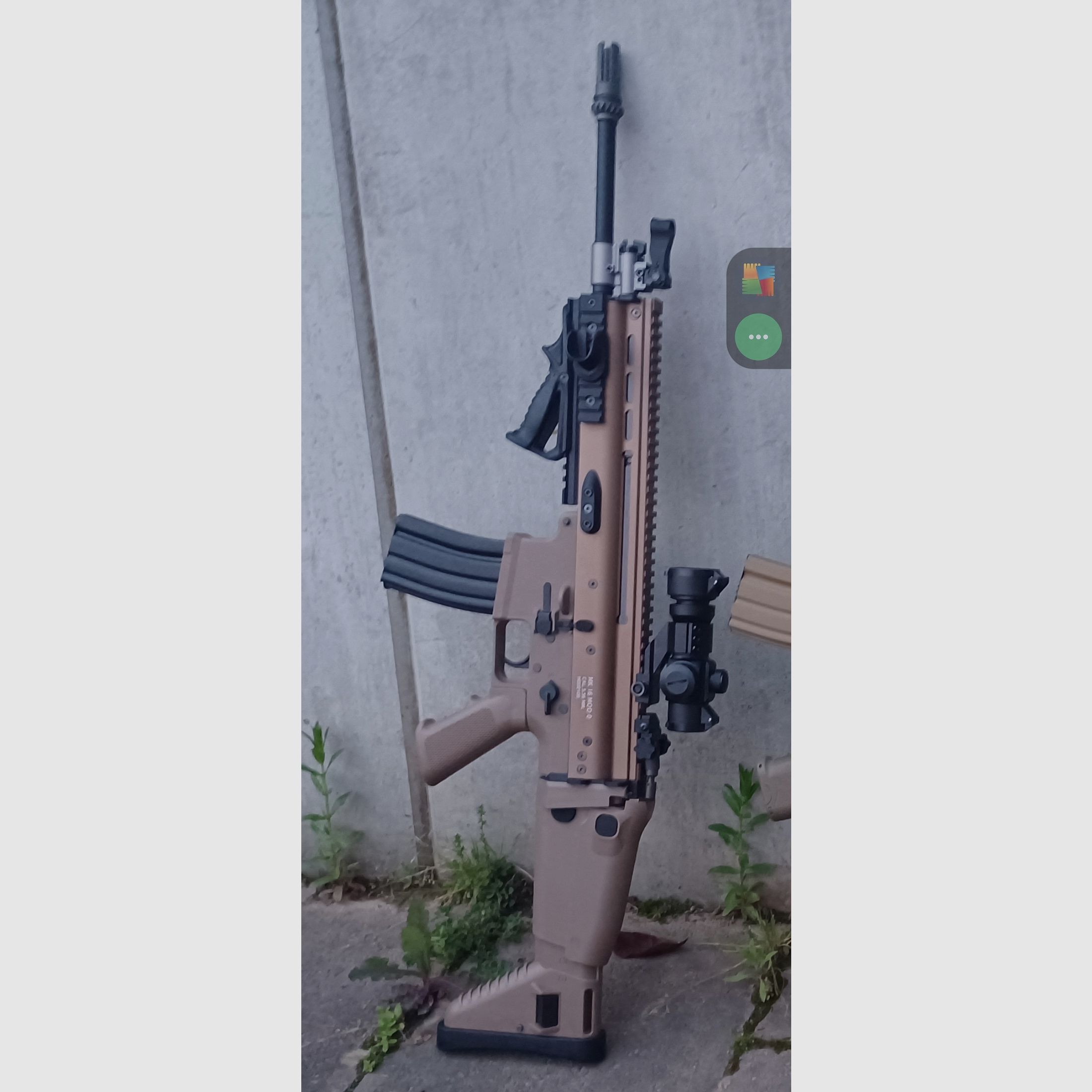 Scar L Wei-etech Socom-L MK16 mod 0 full metal S-AEG 6mm BB desert