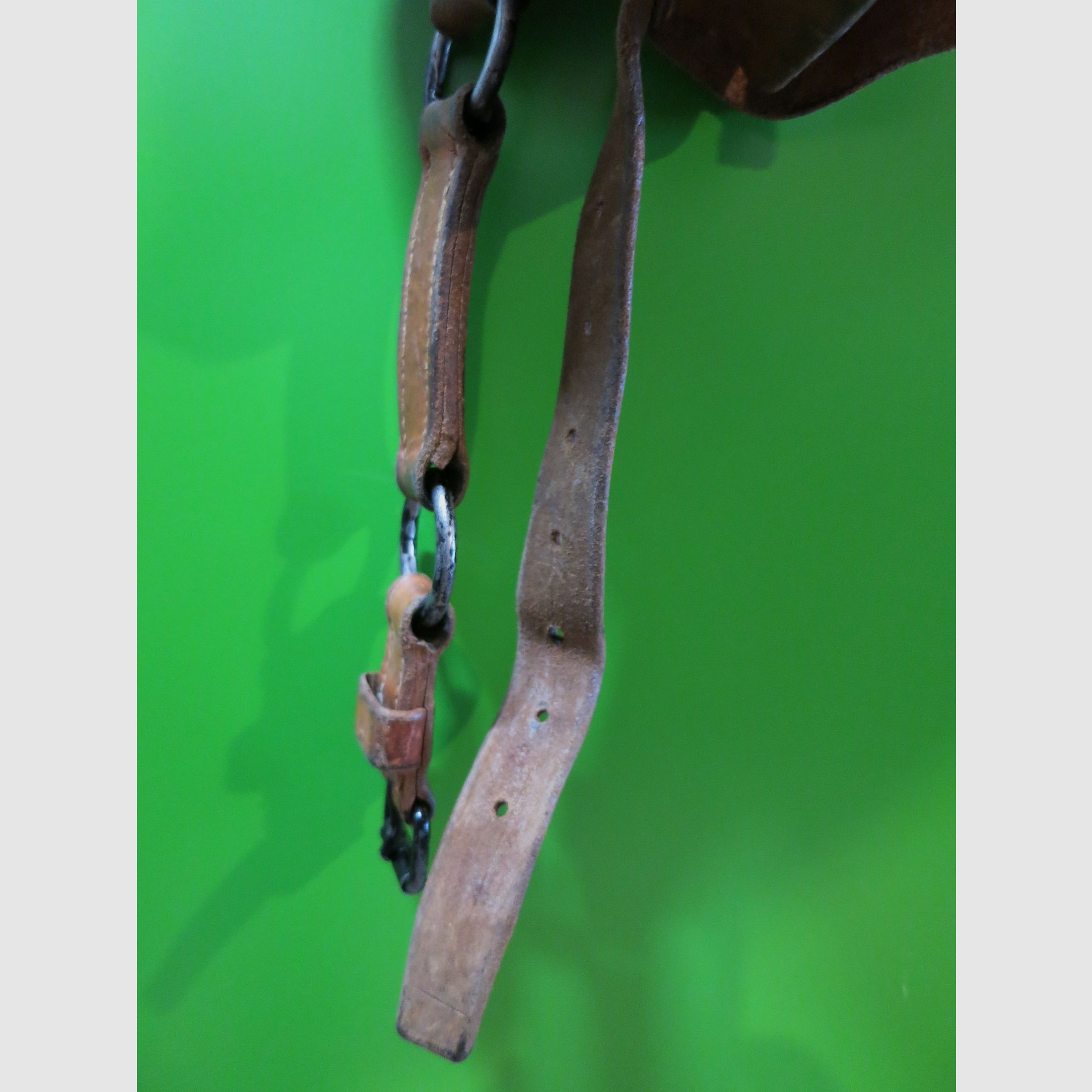 Storica borsa per cartucce in pelle da cavalleria 6-Pack dell'esercito svizzero Schmidt Rubin K11 / K31