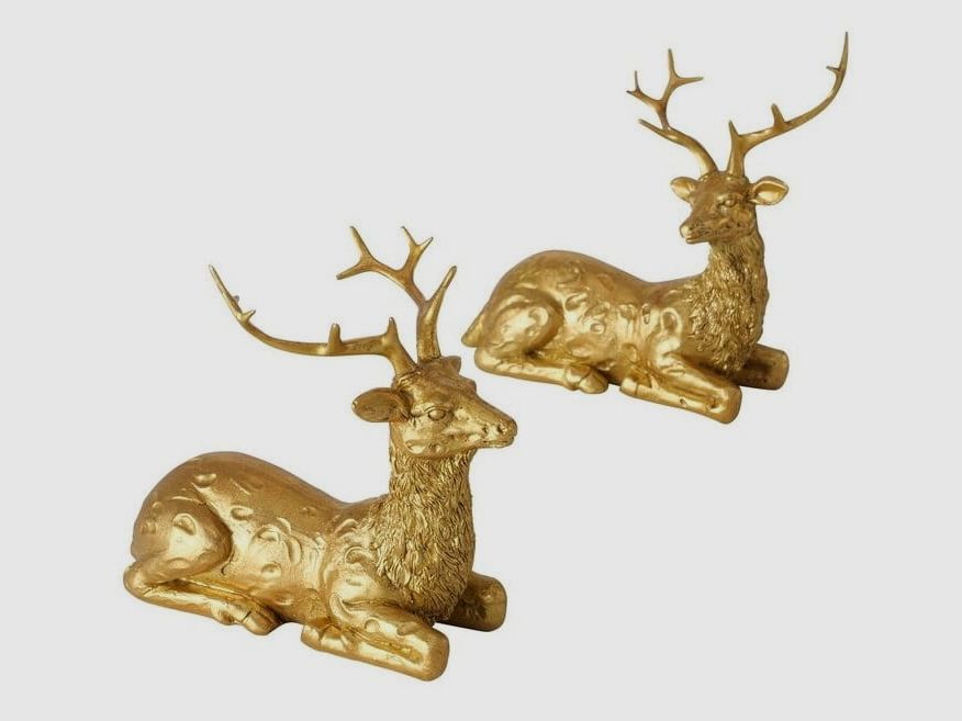 LivingActive Romio Figur Hirsch liegend 16 cm