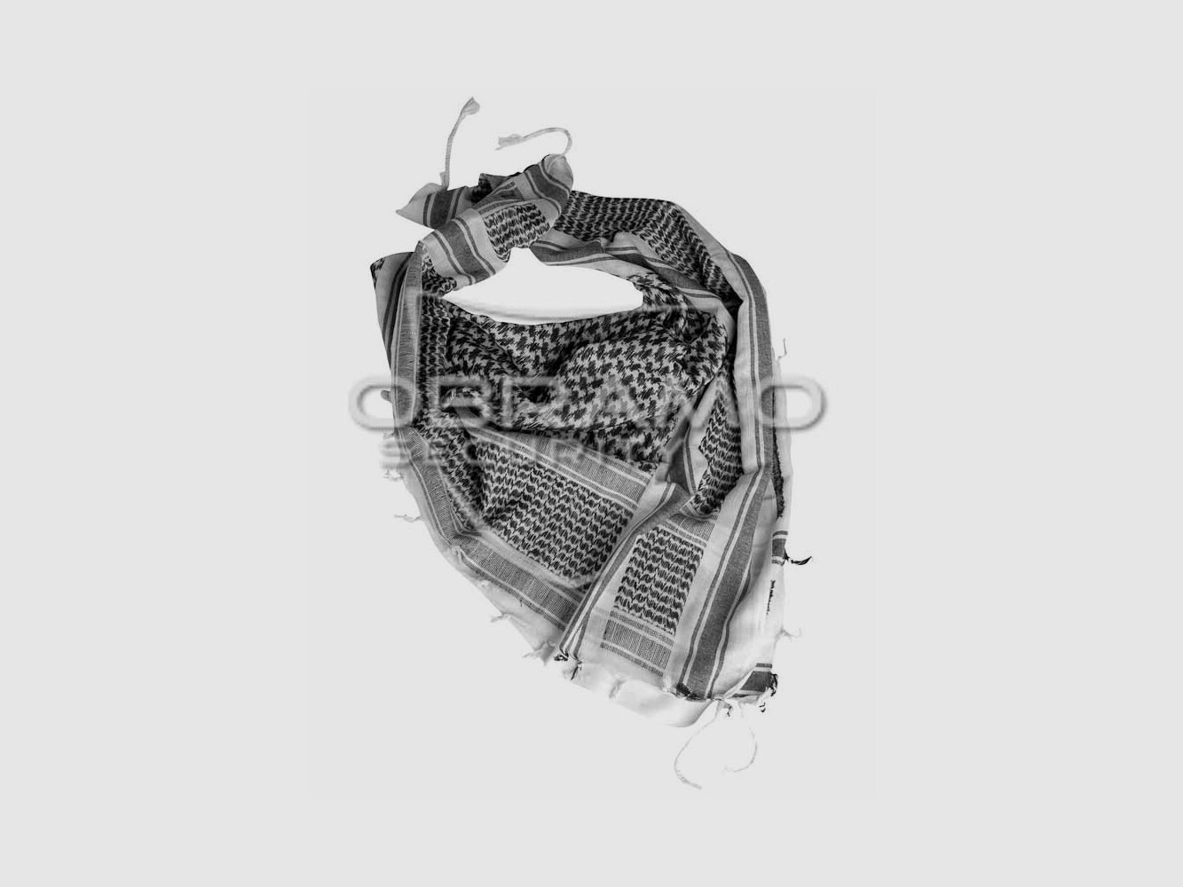 Shemagh scarf white/black