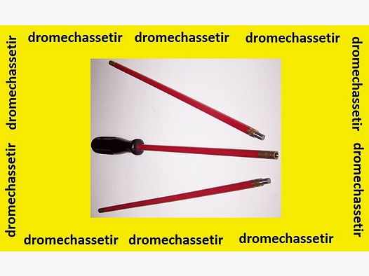 Cleaning rod for shotgun in 3 pieces coated