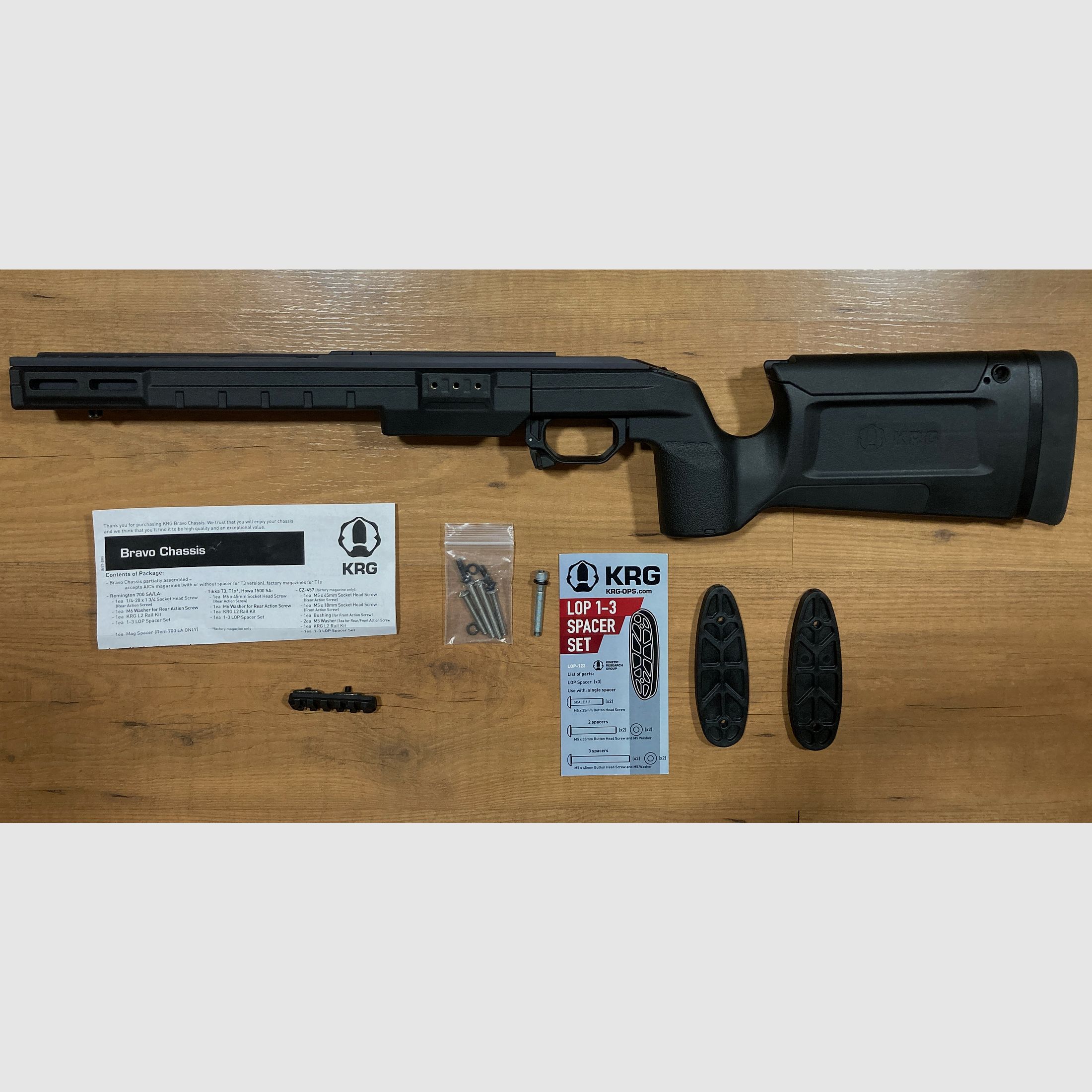 Chassis KRG BRAVO Remington 700 SA Black