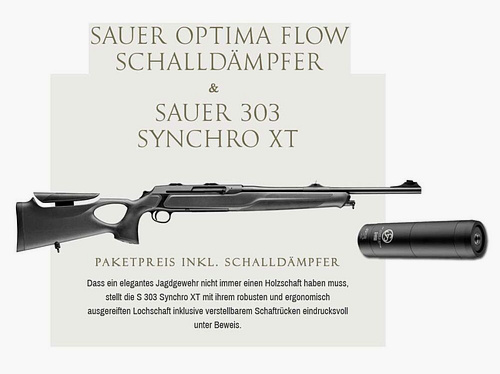 J.P. Sauer & Sohn SAUER S303 SYNCHRO XT Gen II + Optima Flow silencer