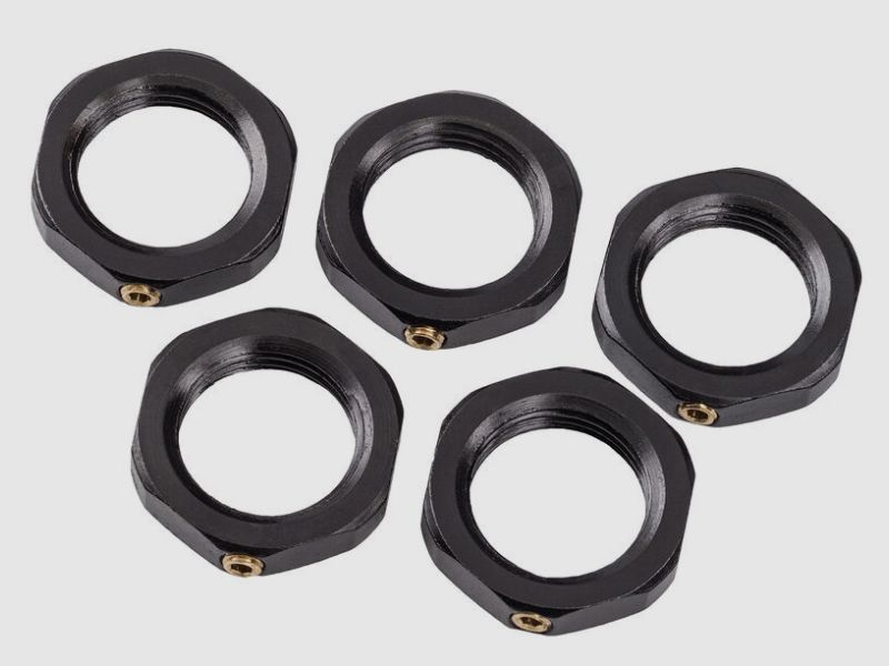 5 x RCBS 87501 LOCK RING 7/8-14 Matrizenkonterring Feststellring Gewindering 6-Kant Standardgewinde