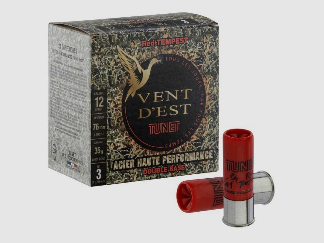 Cartouches TUNET Red Tempest 35g acier 12/76 Hautes Performances - 12/76 Acier n°3, image 1 sur 4