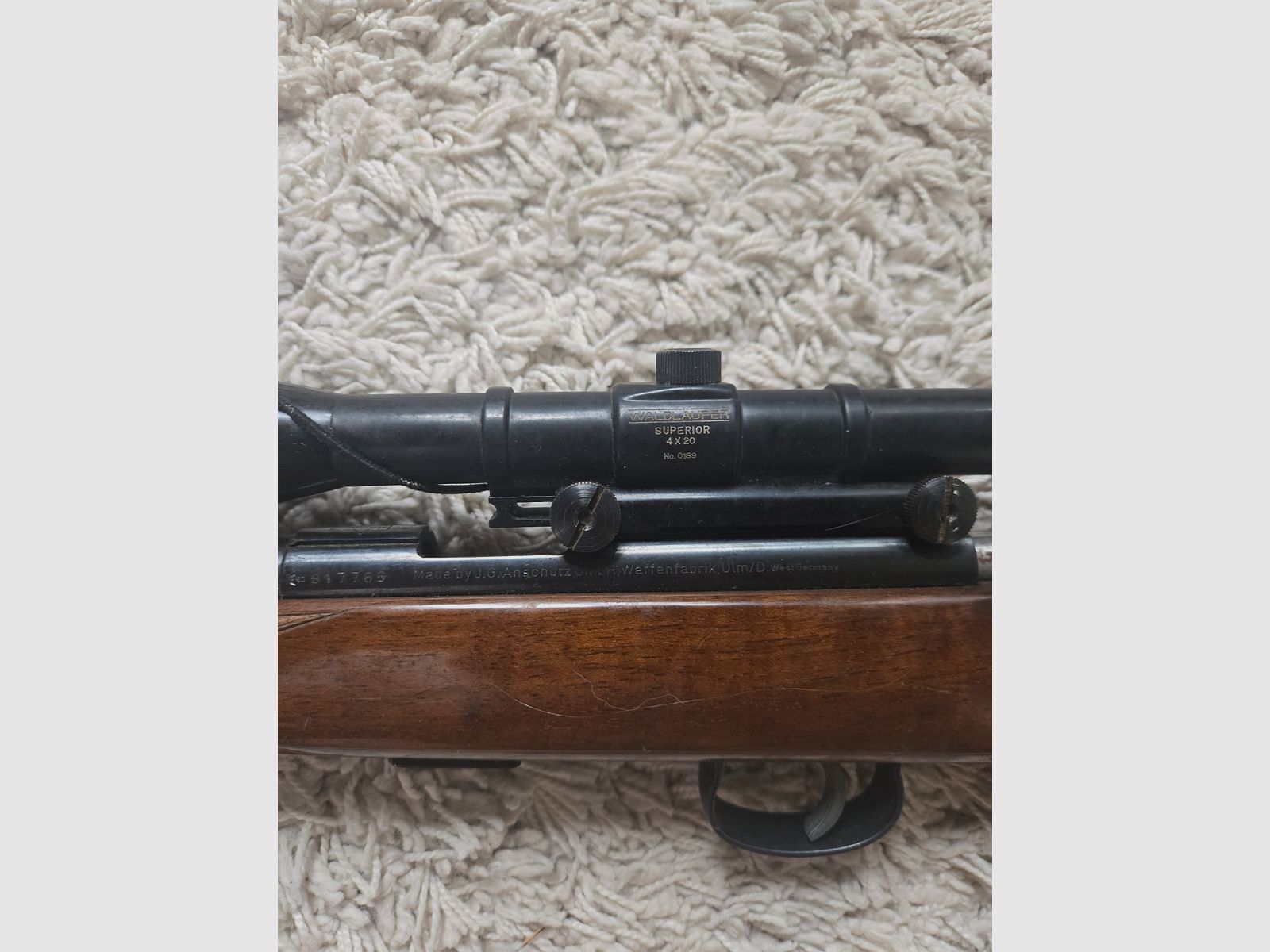 Rifle Anschütz Model 1416 Cal. .22lr incl Waldläufer SUPERIOR 4x20