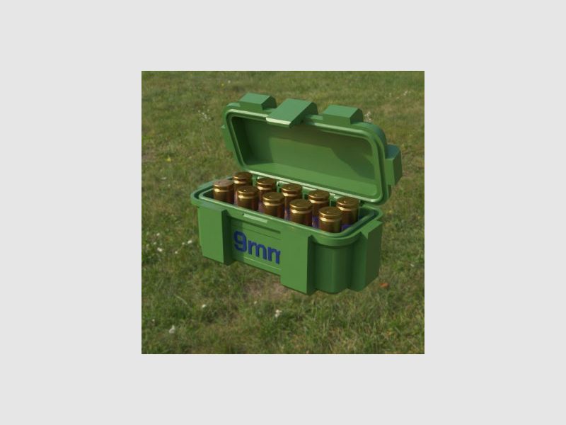 Filamelt Munitionsbox / 9x19mm Para / Luger / ‘Klappdeckel’ / Patronenbox, Ammo Box