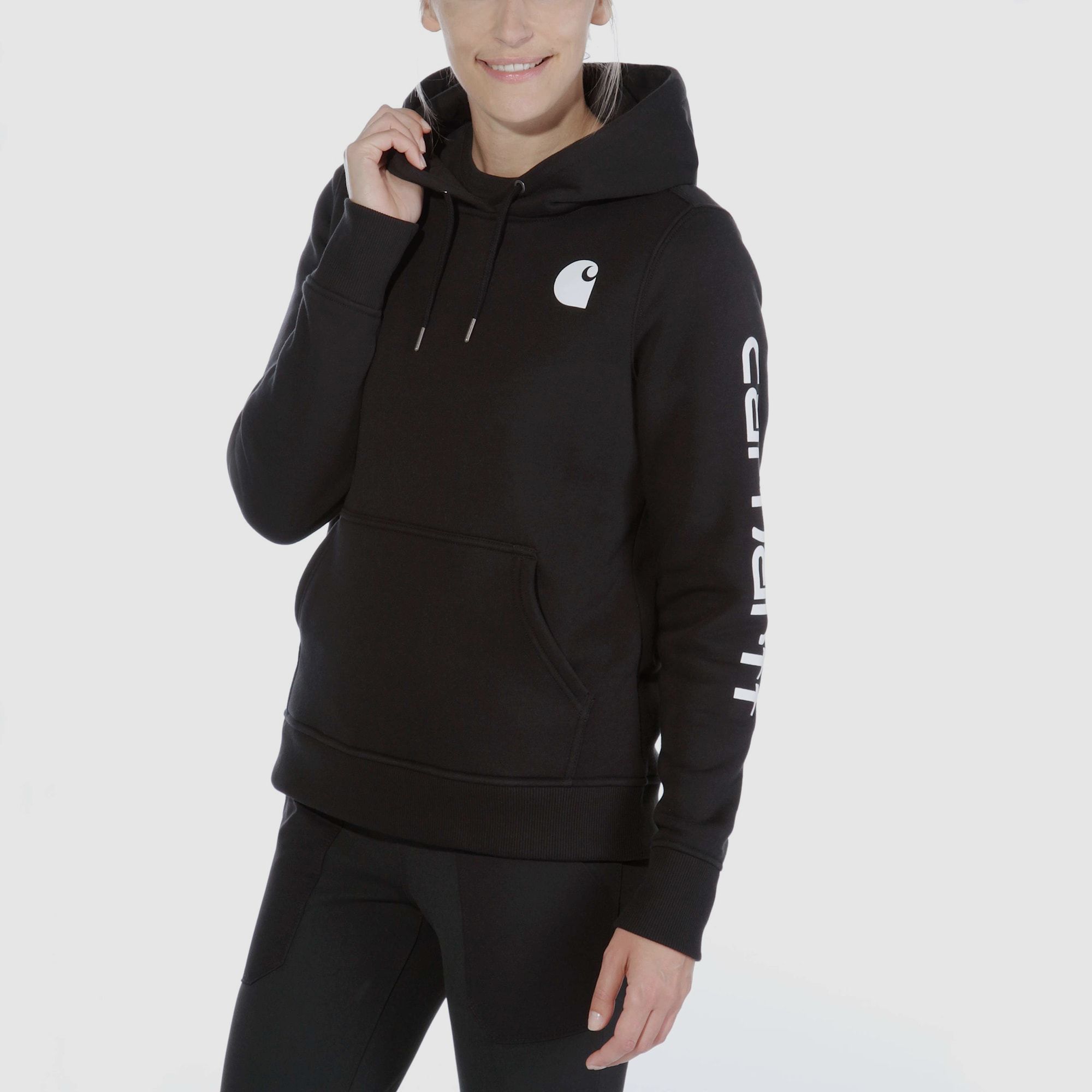 Carhartt Clarksburg Hoodie Kobiety Czarny S