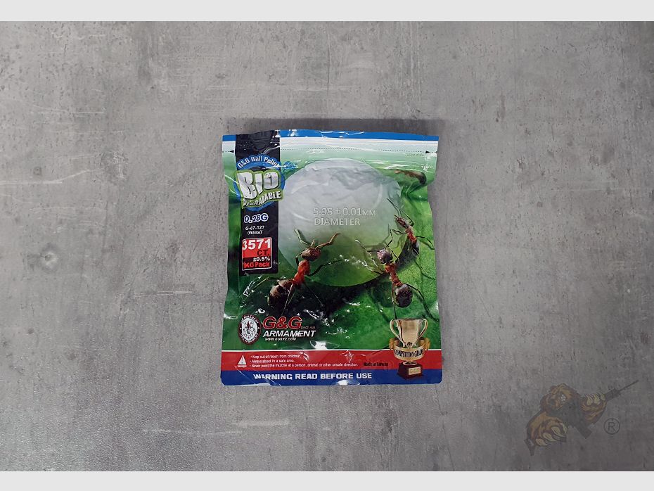 G&G Bio Precision Airsoft 0.28g (3.570 Stück) diameter 5,95mm - Weiß