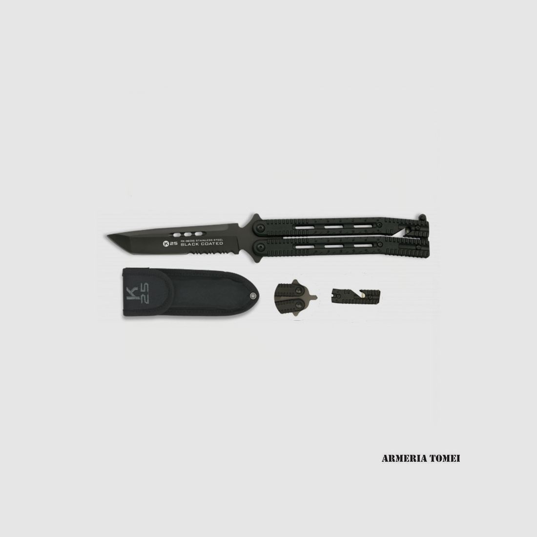 Knife – RUI K25 Butterfly K25 Black Blade 11.4 cm