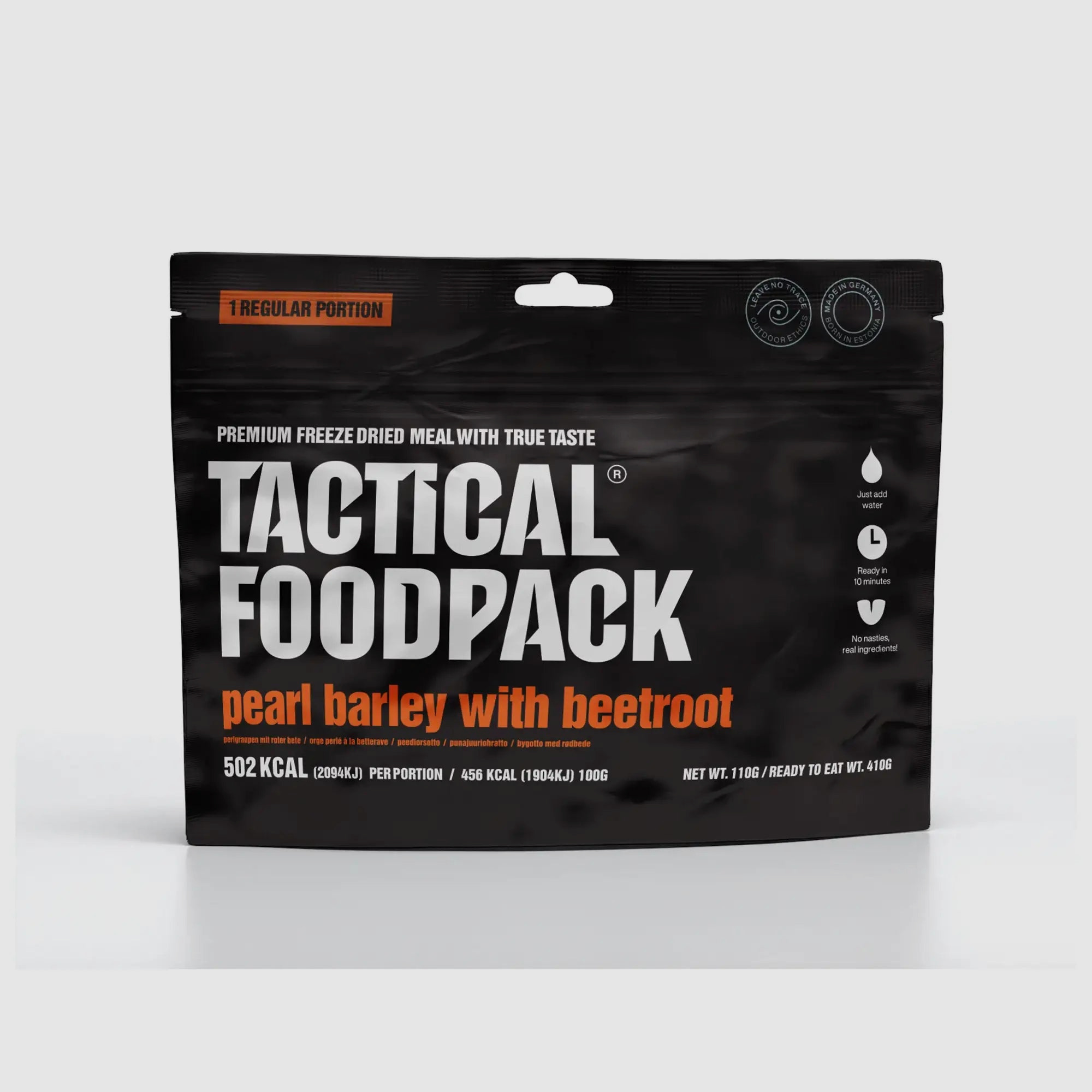 Tactical Foodpack Plat Principal Orge Perlé avec Betterave