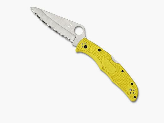 Spyderco Pacific Salt 2 FRN Yellow Serrated Steel