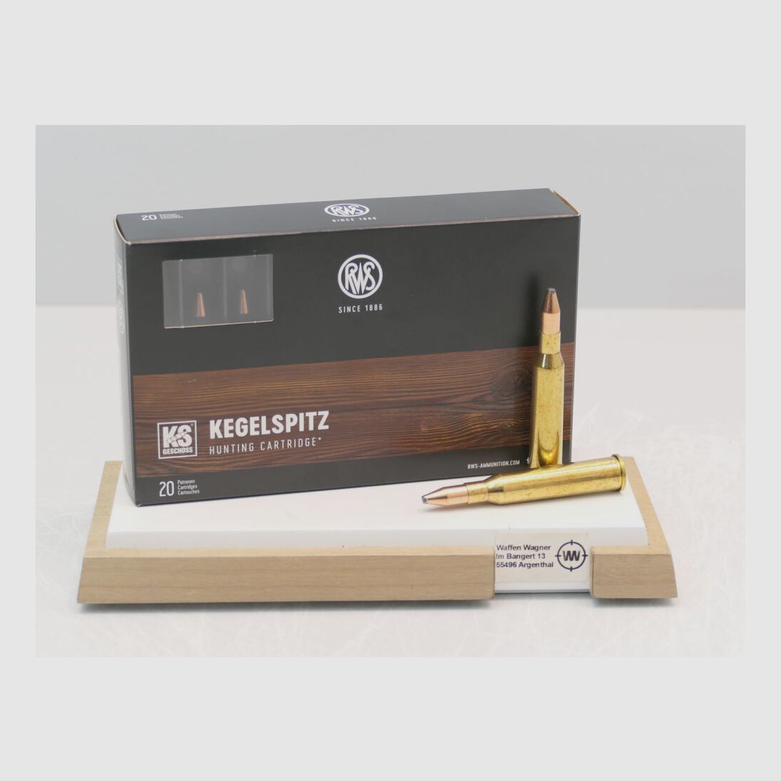 RWS bala puntiaguda 8,0G á20 7X64