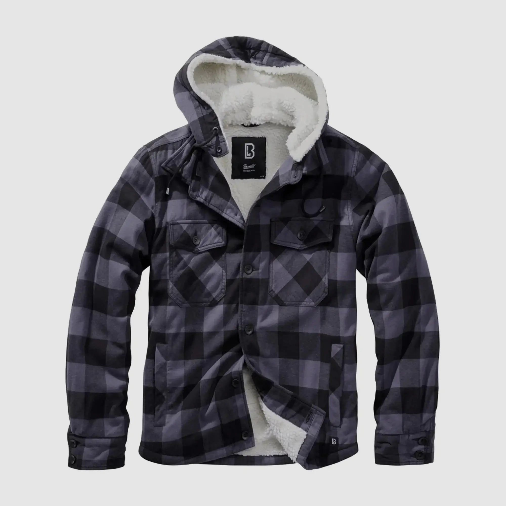 Brandit Lumberjacket Hooded - Blue / S Men's