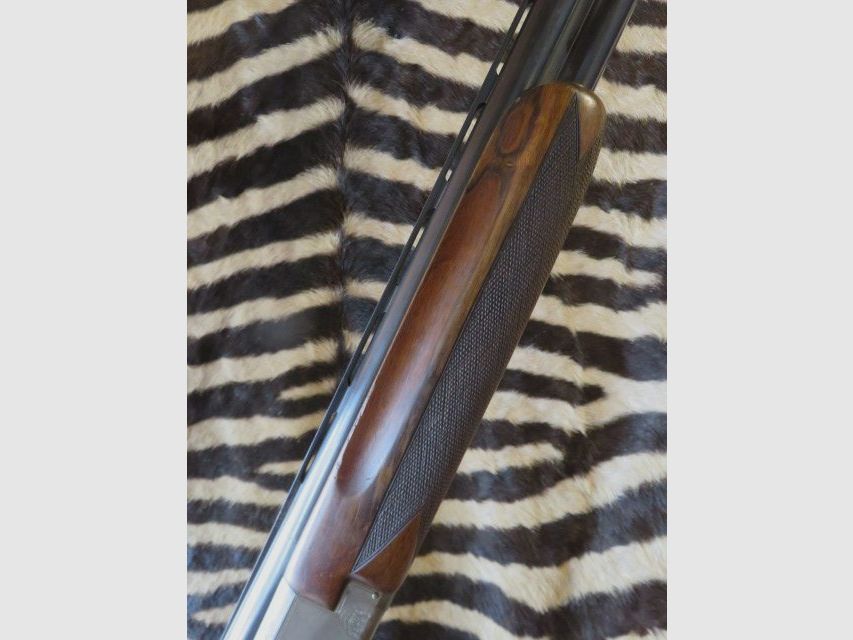 Bockdoppelflinte WINCHESTER Super Grade Kal. 12/70 Lauf 71 cm 1/4 full – Auswerfer – doppelte Abzüge, Bild 2 von 9