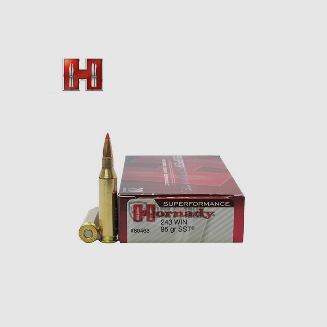 20 Patronen HORNADY Superformance 243 Win 95 Gr Sst