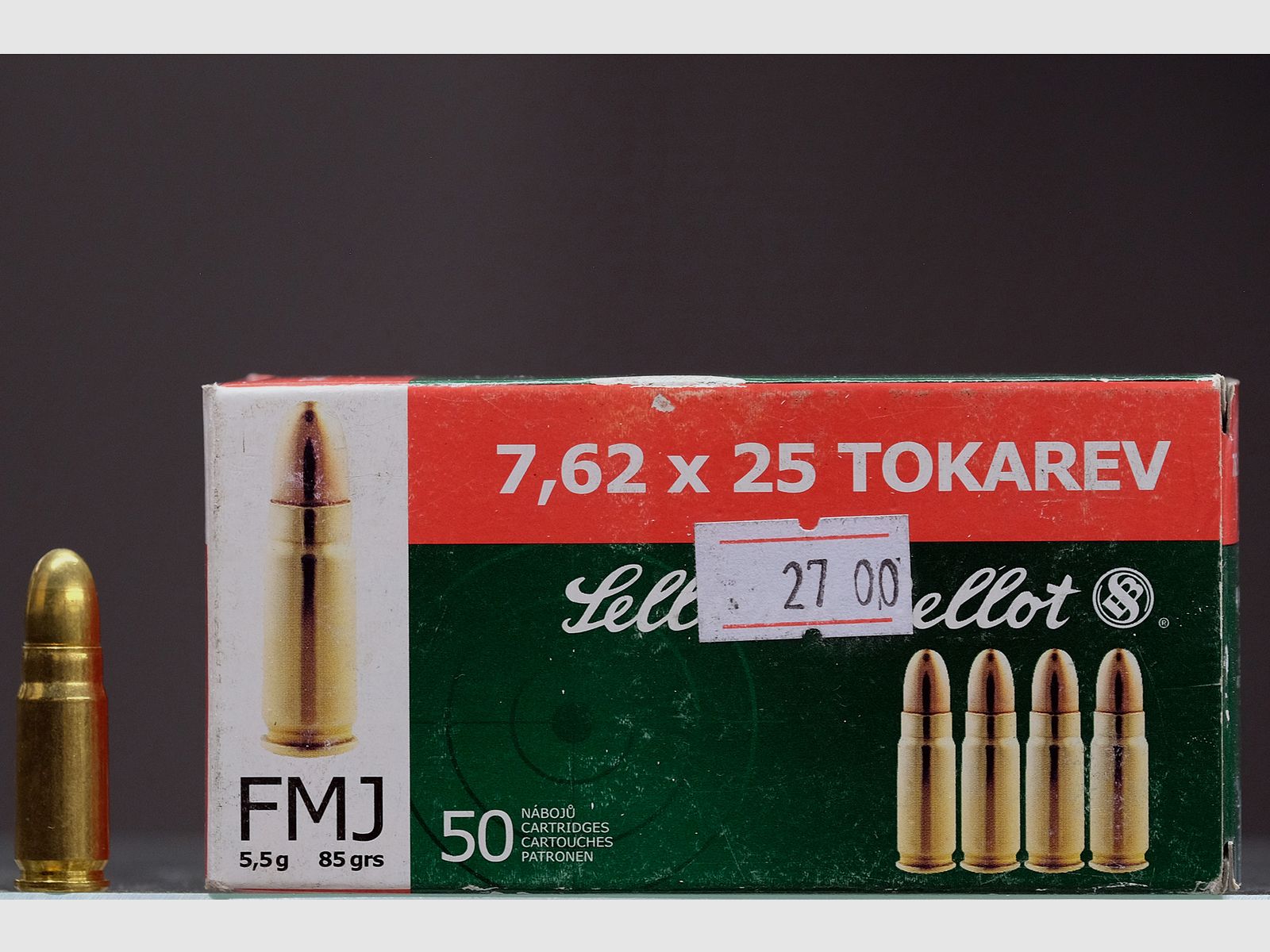 Sellier & Bellot 7.62 x 25 Tokarev