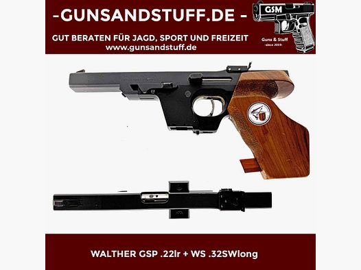 Walther GSP .22lr + système interchangeable .32SWlong