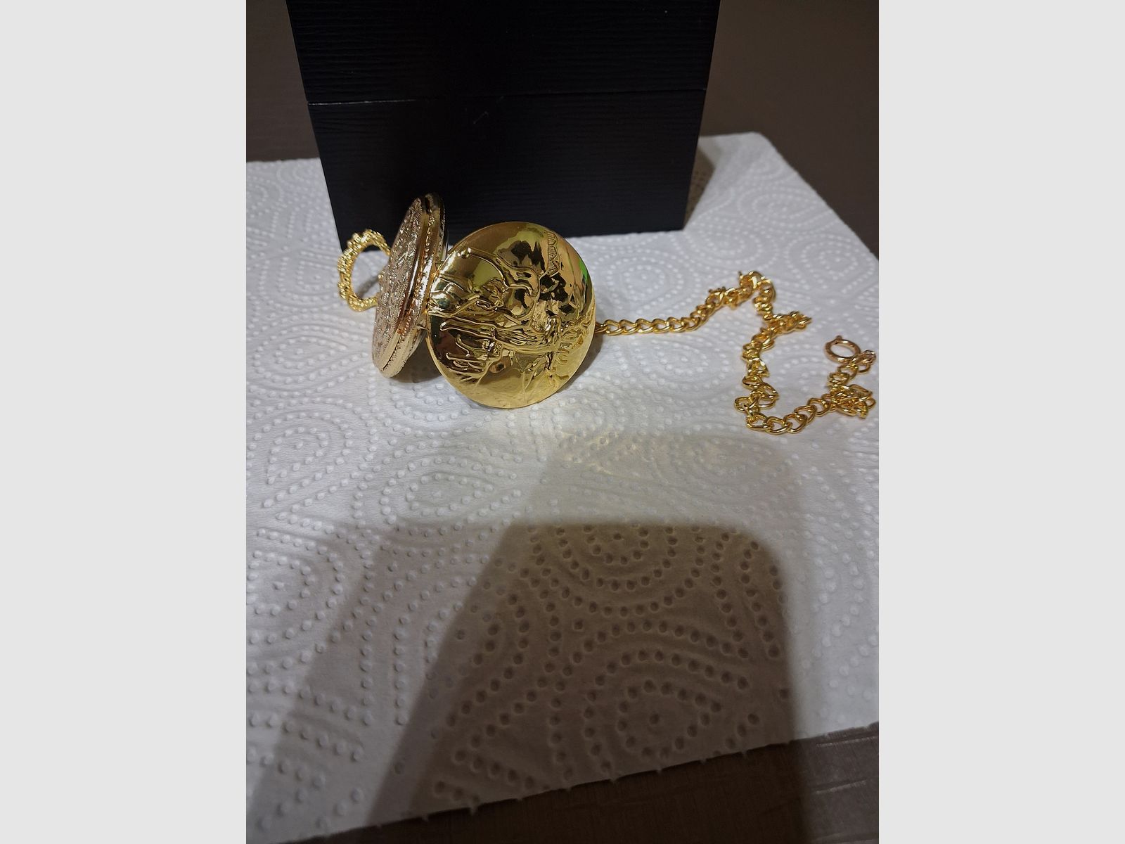 Zakhorloge met jachtthema