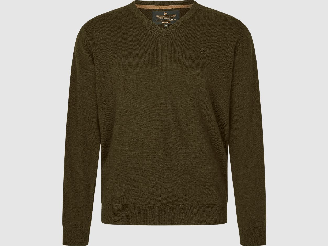 Seeland Pine V-Neck Sweater Men Light Pine 2XL