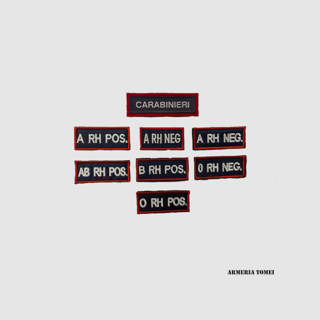 PATCH – BLUTGRUPPEN CARABINIERI FÜR O.P. ANZUG