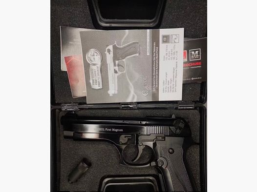 Ekol Firat Magnum Schreckschuss Pistool in zwart, Kaliber 9mm P.A.K. (PTB 1112)