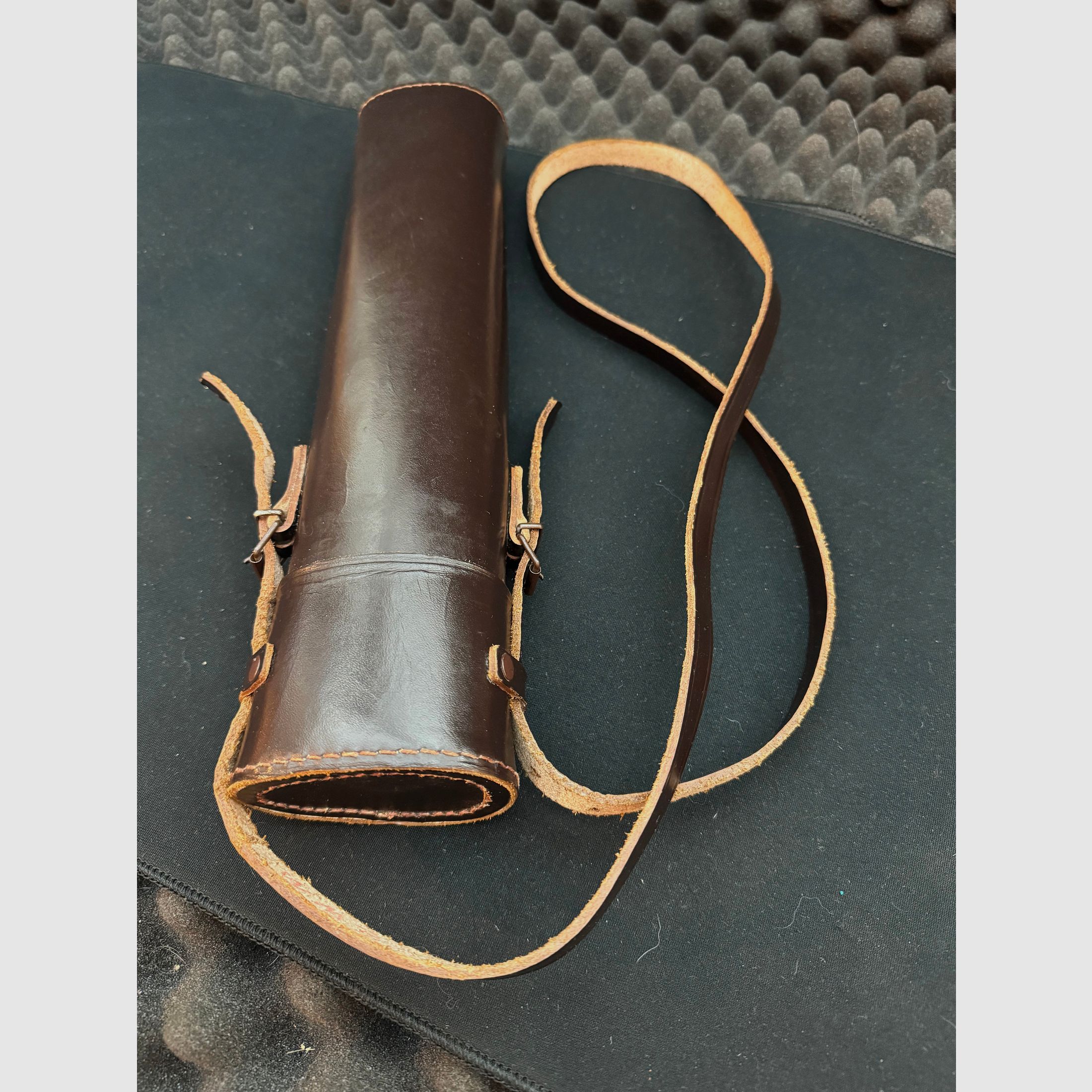 Custodia in pelle per telescopi, lunghezza 330mm, adatta per ottiche con diametro di 42mm +/- (16)