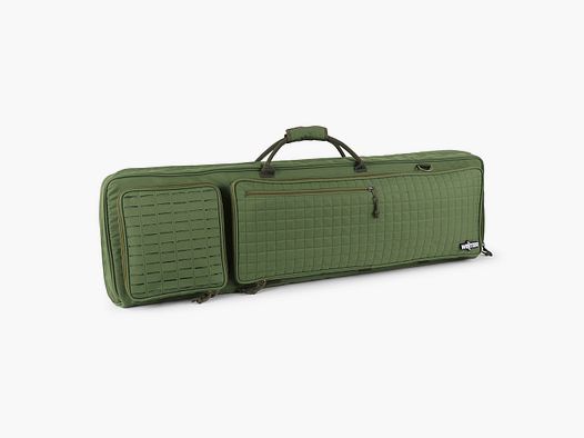 Housses d'arme d'hiver Sac tactique 110 cm – Laser-Cut MOLLE, système de transport de sac à dos, nylon 1000D (Forêt)