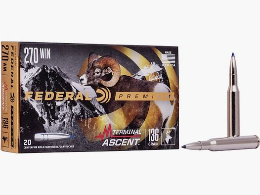 Federal Premium Terminal Ascent .270 Win. 136GR 20 cartucce