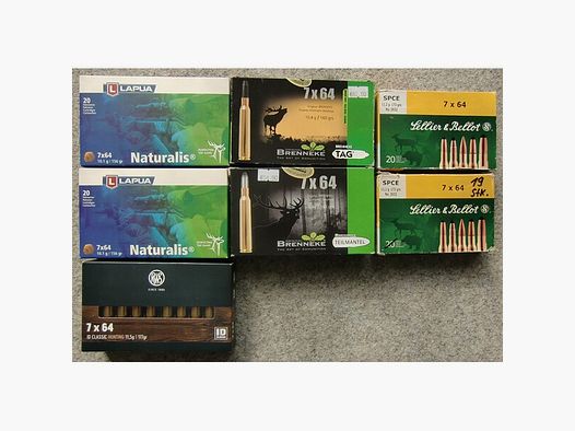 MUNITION: 139 PATRONEN KAL. 7x64, AB LAGER LIEFERBAR!!!