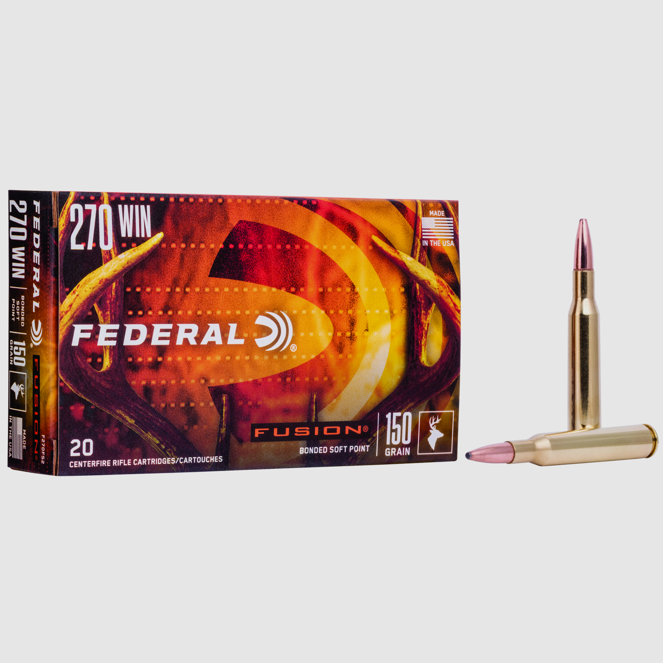 Federal Büchsenmunition .270 Win. 9,7g Fusion Soft Point, Bild 1 von 2
