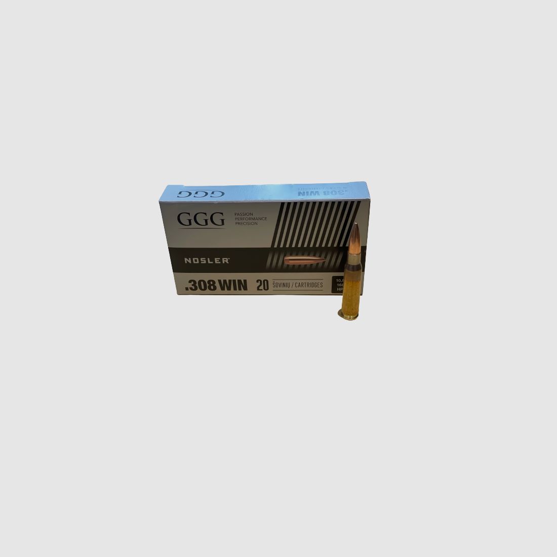 GGG NOSLER HPBT 168GRS .308WIN - 20 SCHUSS