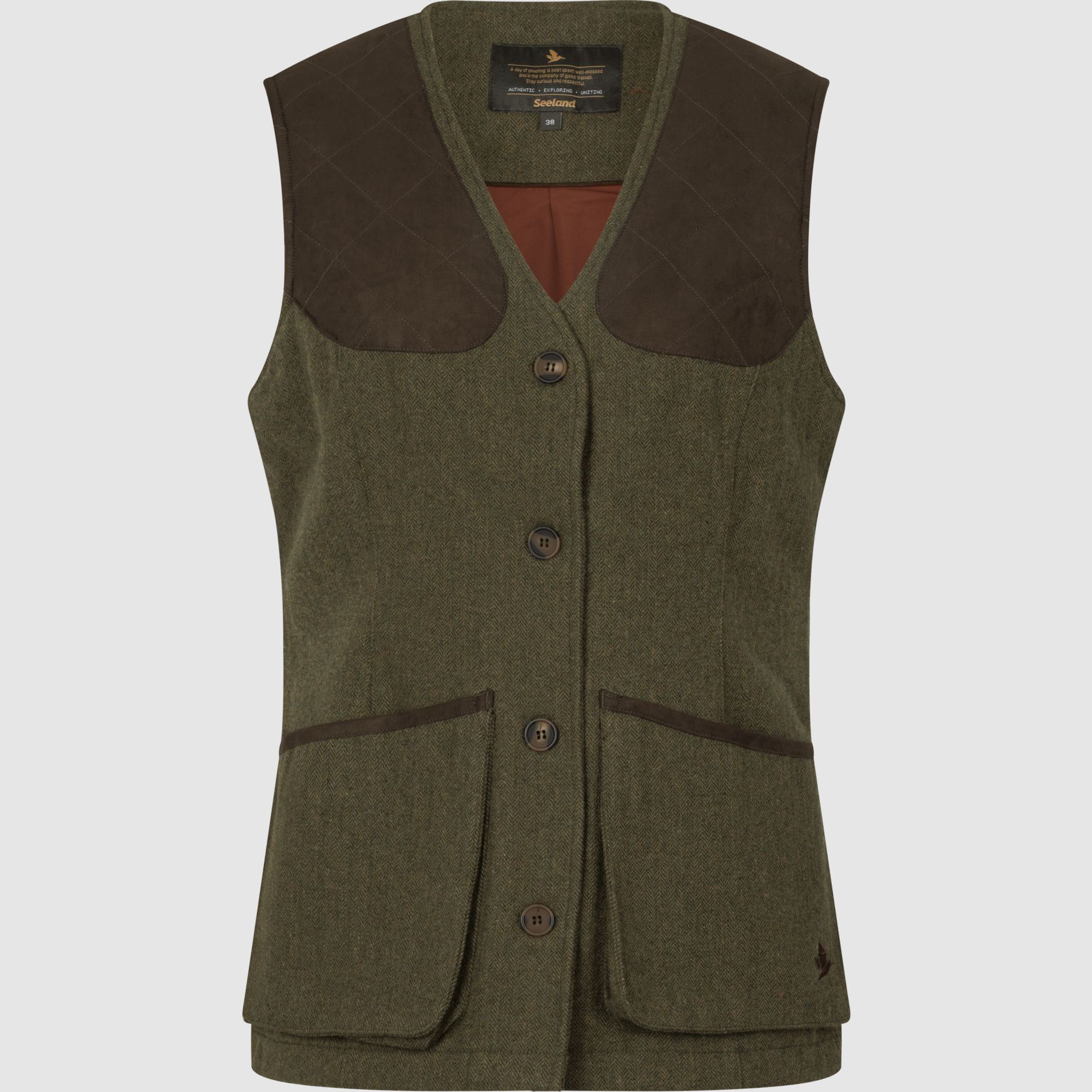 Hillside Harriet Waistcoat Moss Green 42