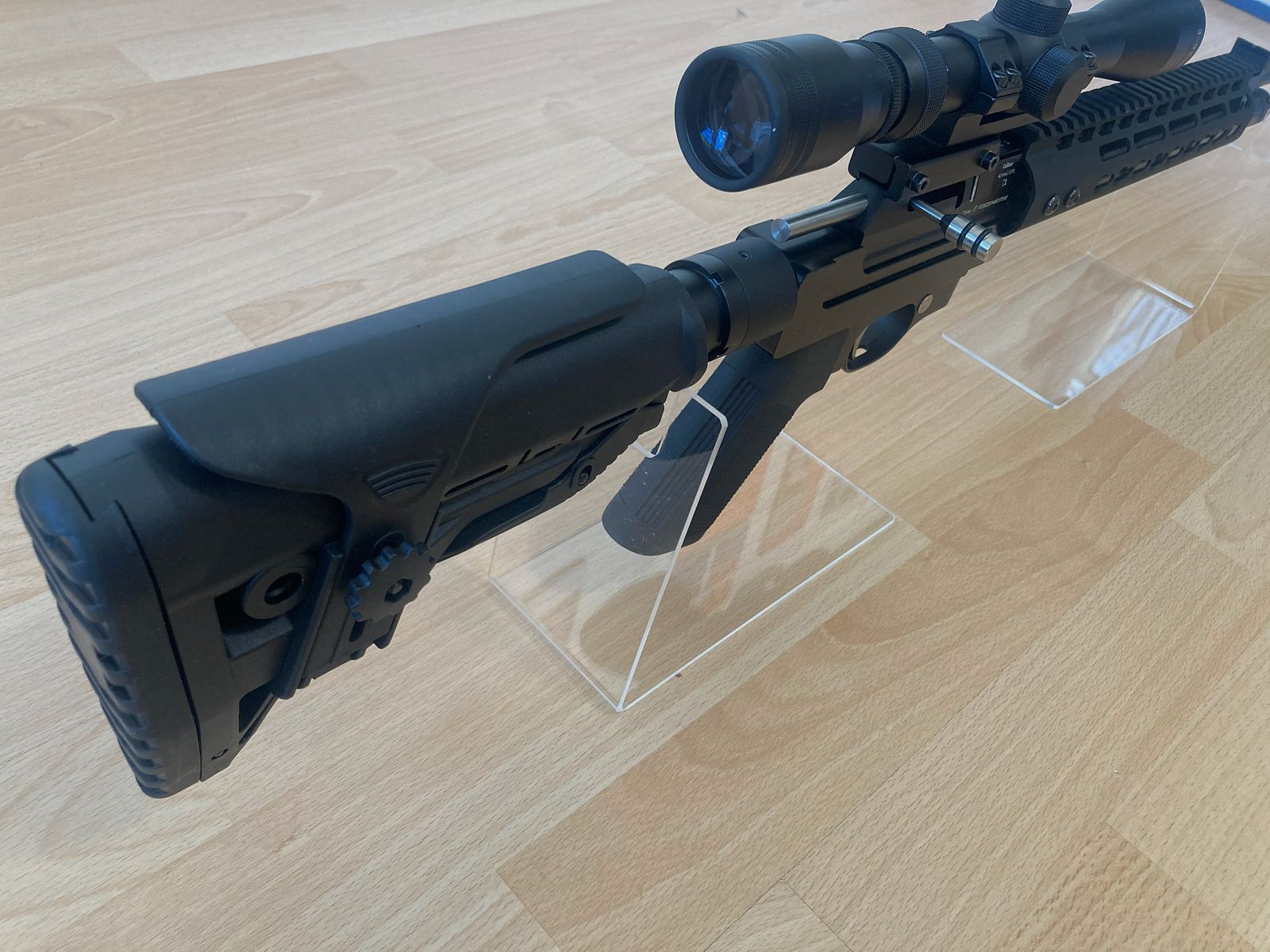 Diana Trailscout Luftgewehr 4,5mm Umbau AR15-Stil 7,5J, inklusive Zielfernrohr und 12J Ventil (nicht eingebaut)